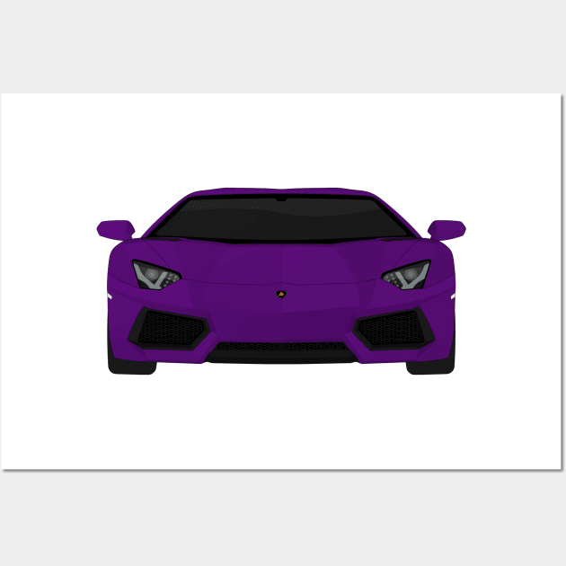 AVENTADOR PURPLE Wall Art by VENZ0LIC